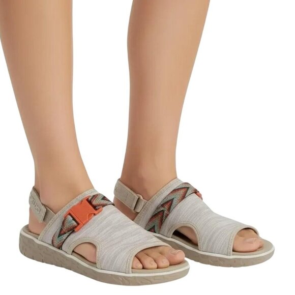 Muk Luks Shoes - MUK LUKS Women's Clay Boardwalk Parade Microfiber Slingback Mule Sandal Size 9